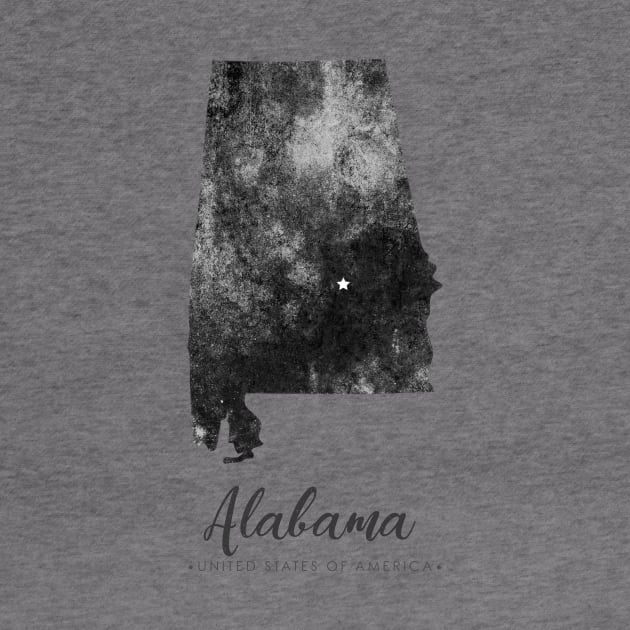 Alabama State Map by StudioGrafiikka